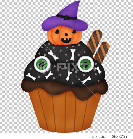Halloween Dessert. Halloween Cupcake. 106887553