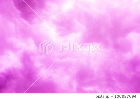 Unreal pink cloudy sky. Beauty, sensuality, pleasure. Background, abstract Unreal pink cloudy sky. Beauty, sensuality, pleasure. Background, abstract 106887694