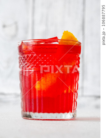 Glass of Negroni 106887795