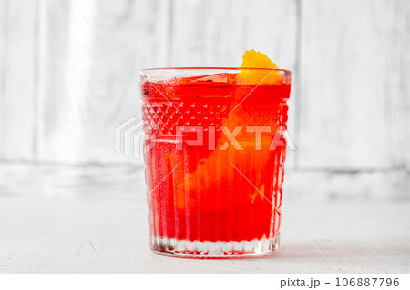 Glass of Negroni 106887796