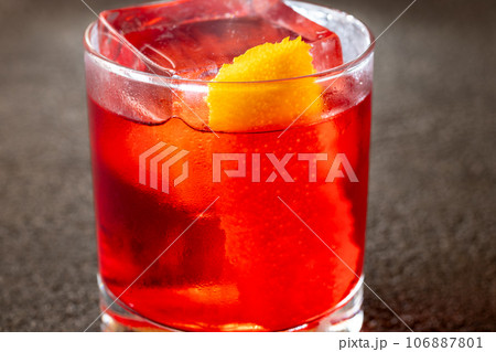 Glass of Negroni Glass of Negroni 106887801