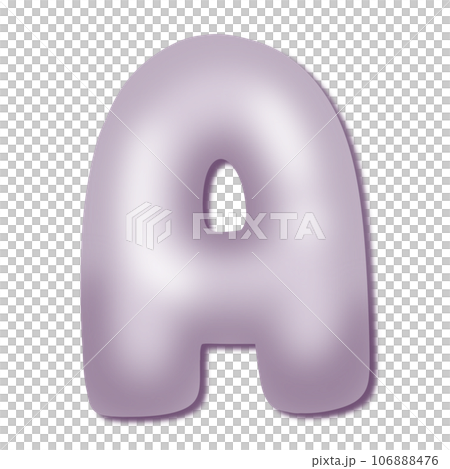 3d bubble alphabet birthday pastel purple 106888476