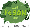 Postcard for world vegan day 106889452