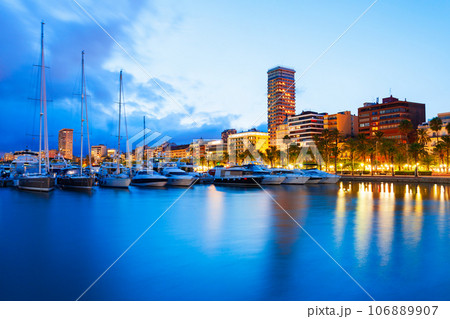Marina of the Port of Alicante city, Spain Marina of the Port of Alicante city, Spain 106889907