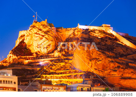 Santa Barbara Castle in Alicante, Spain Santa Barbara Castle in Alicante, Spain 106889908