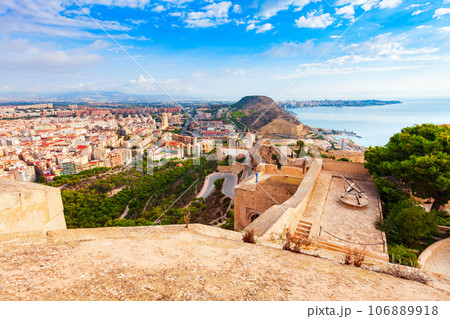 Santa Barbara Castle in Alicante, Spain Santa Barbara Castle in Alicante, Spain 106889918