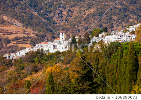 Capileira village aerial panoramic view, Spain Capileira village aerial panoramic view, Spain 106890073