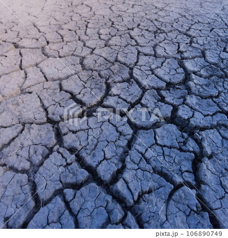Broken dry soil in a Pampas lagoon, La Pampa province, Patagonia, Argentina. Broken dry soil in a Pampas lagoon, La Pampa province, Patagonia, Argentina. 106890749