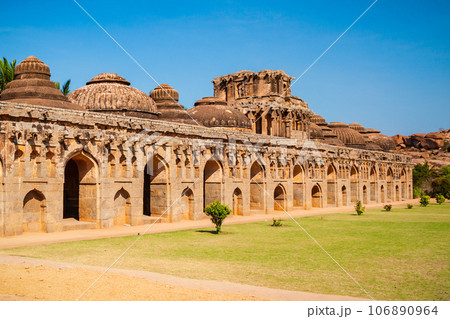 Hampi Vijayanagara Empire monuments, India 106890964