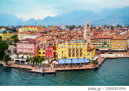 Riva del Garda town, Italy 106891004