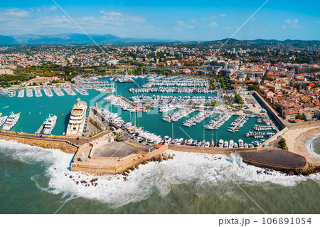 Antibes aerial panoramic view, France Antibes aerial panoramic view, France 106891054