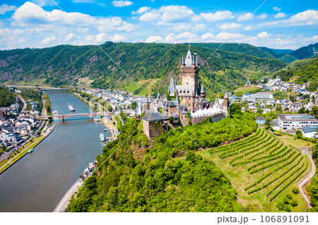 Reichsburg Castle in Cochem, Germany 106891091