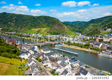 Cochem town aerial view, Germany 106891092