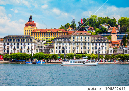 Tourist cruise boat, Lucerne Lake 106892011