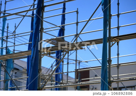 新築戸建て住宅の先行足場　イメージ 106892886