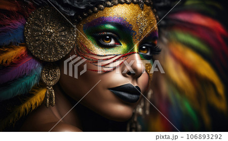 Portrait of sexy african brazilian woman 106893292