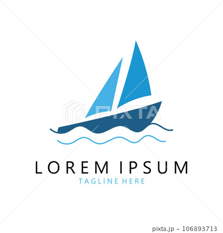 sailboat illustration design vector template 106893713