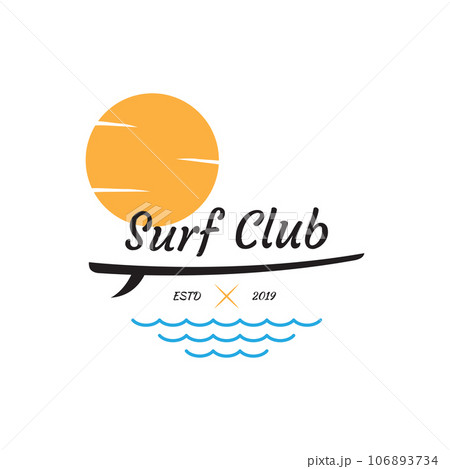 Surfboard Vintage Logo Template. Surfboard Vintage Logo Template. 106893734