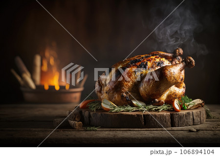 Roasted chicken Generative AI 106894104