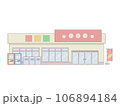 スーパーのイラスト線あり 106894184