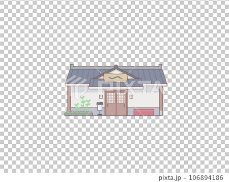 和食屋のイラスト線あり 106894186