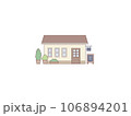 カフェのイラスト線あり 106894201