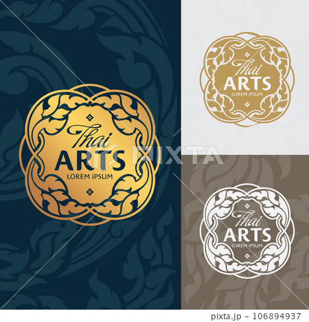 Concept of Thai Art vector designs  106894937