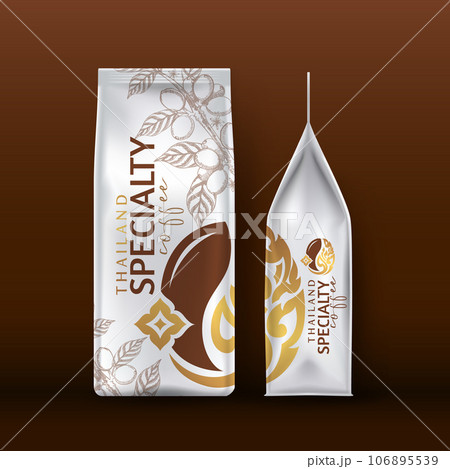 Vector illustration of Specialty coffee,  Branches of coffee tree with leaves and berry 106895539