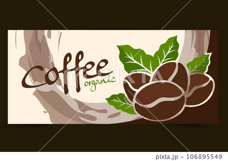 Vector illustration of Specialty coffee, Branches of coffee tree with leaves and berry Vector illustration of Specialty coffee, Branches of coffee tree with leaves and berry 106895549
