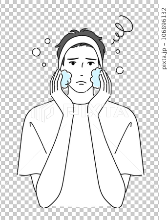 男人對洗臉不滿意 男人對洗臉不滿意 106896132