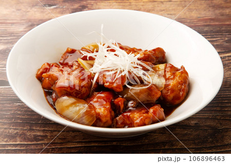 黒酢の酢豚 106896463