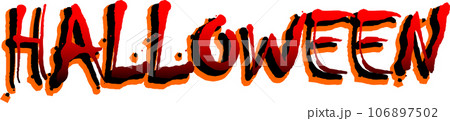ハロウィンの文字 HALLOWEEN ハロウィンの文字 HALLOWEEN 106897502