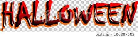 ハロウィンの文字 HALLOWEEN ハロウィンの文字 HALLOWEEN 106897502
