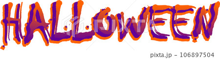 ハロウィンの文字 HALLOWEEN ハロウィンの文字 HALLOWEEN 106897504