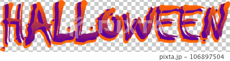 ハロウィンの文字 HALLOWEEN ハロウィンの文字 HALLOWEEN 106897504