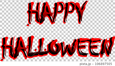 ハッピィ ハロウィンの文字 HAPPY HALLOWEEN ハッピィ ハロウィンの文字 HAPPY HALLOWEEN 106897505