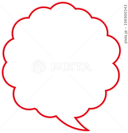 シンプルなもこもこふきだし シンプルなもこもこふきだし 106900343