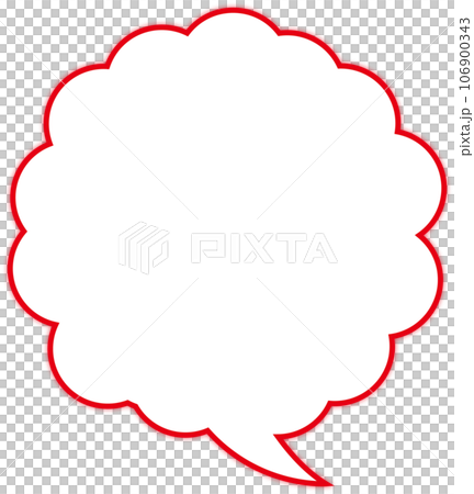 シンプルなもこもこふきだし シンプルなもこもこふきだし 106900343