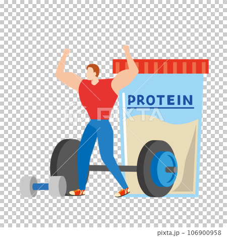 筋トレする男性 106900958