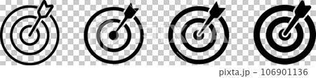 帶弓的目標的圖標集 106901136