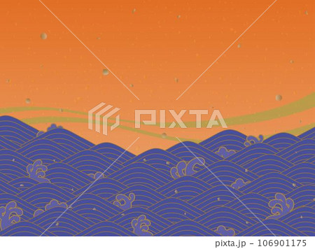 お正月の波の背景イラスト お正月の波の背景イラスト 106901175