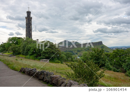 Nelson Monument on Calton Hill in Edinburgh Nelson Monument on Calton Hill in Edinburgh 106901454