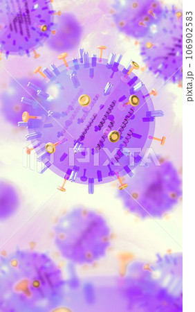 立体・3D「インフルエンザウイルス/influenza virus」 106902583