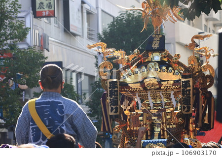 江戸、東京の祭り お神輿を担ぐ祭り 江戸、東京の祭り お神輿を担ぐ祭り 106903170