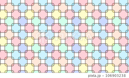 カラフルな透明感のある幾何学模様 16:9 カラフルな透明感のある幾何学模様 16:9 106903238