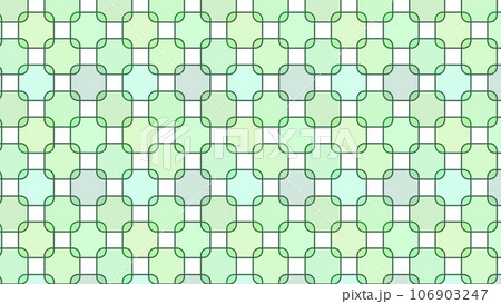 緑色の透明感のある幾何学模様　16：9 106903247