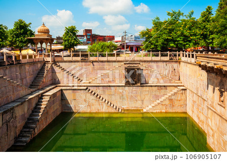 Ancient stepwell in Bundi, India 106905107