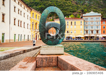 Riva del Garda town, Italy 106905406