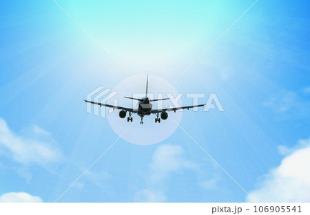 青空を飛ぶ飛行機 106905541