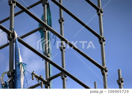 新築戸建て住宅の先行足場 イメージ 新築戸建て住宅の先行足場 イメージ 106905729